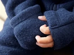 Mikk-line ulddragt mørkeblå merinould